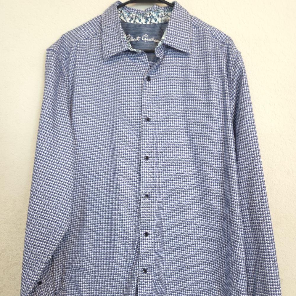 Robert Graham Multicolor Dress Shirt Very Nice Size XL